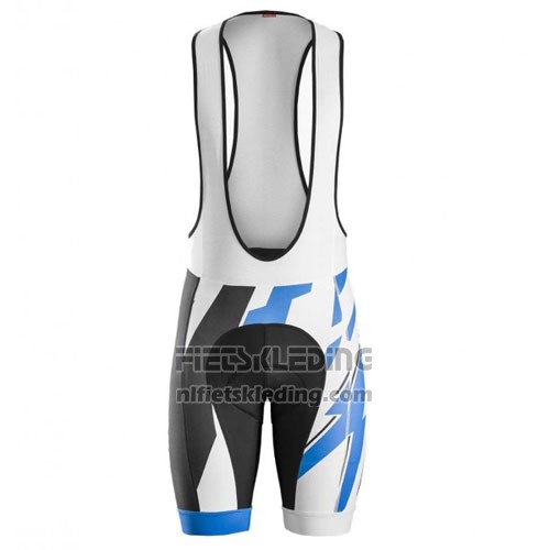 2016 Fietskleding Trek Bontrager Blauw en Wit Korte Mouwen en Koersbroek